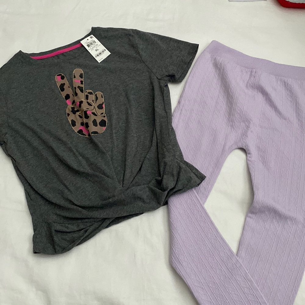 Girls XL shirt & leggings